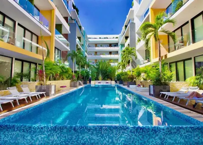 The City, Luxury Studio, 5Th Avenue&Gym&Spa Aparthotel Playa del Carmen